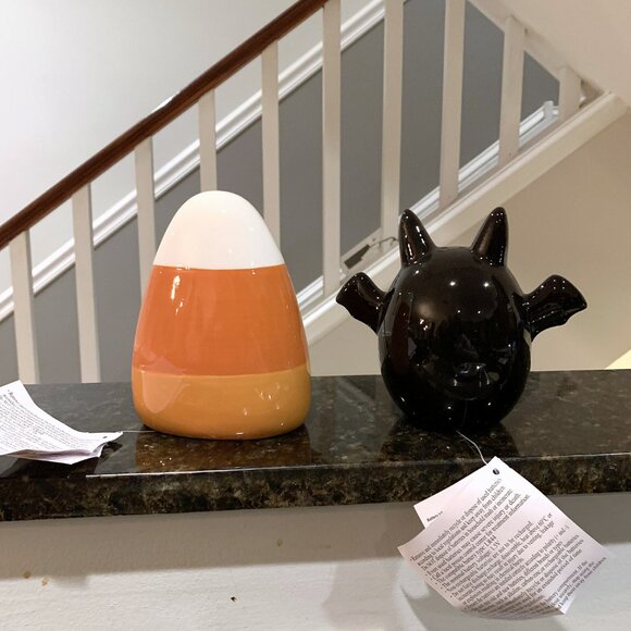 Target Bullseyes Playground Light Up Candy Corn & Bat Figurine Halloween 2024 - Picture 2 of 3